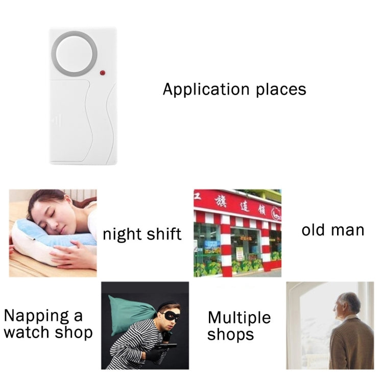 Home Security Wireless Remote Control Door Window Siren Magnetic Sensor Alarm Warning, 1 Remote Controller + 1 Magnetic Sensors, FYD-1256 Home Security Wireless Remote Control Door Window Siren Magnetic Sensor Alarm Warning, 1 Remote Controller + 1 Magnetic Sensors, FYD-1256